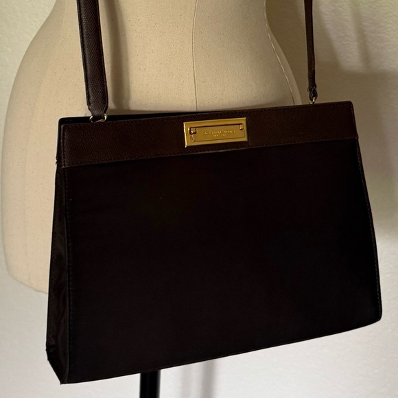 VTG Donna Karan Shoulder/Crossbody Bag~Brown - Picture 5 of 12